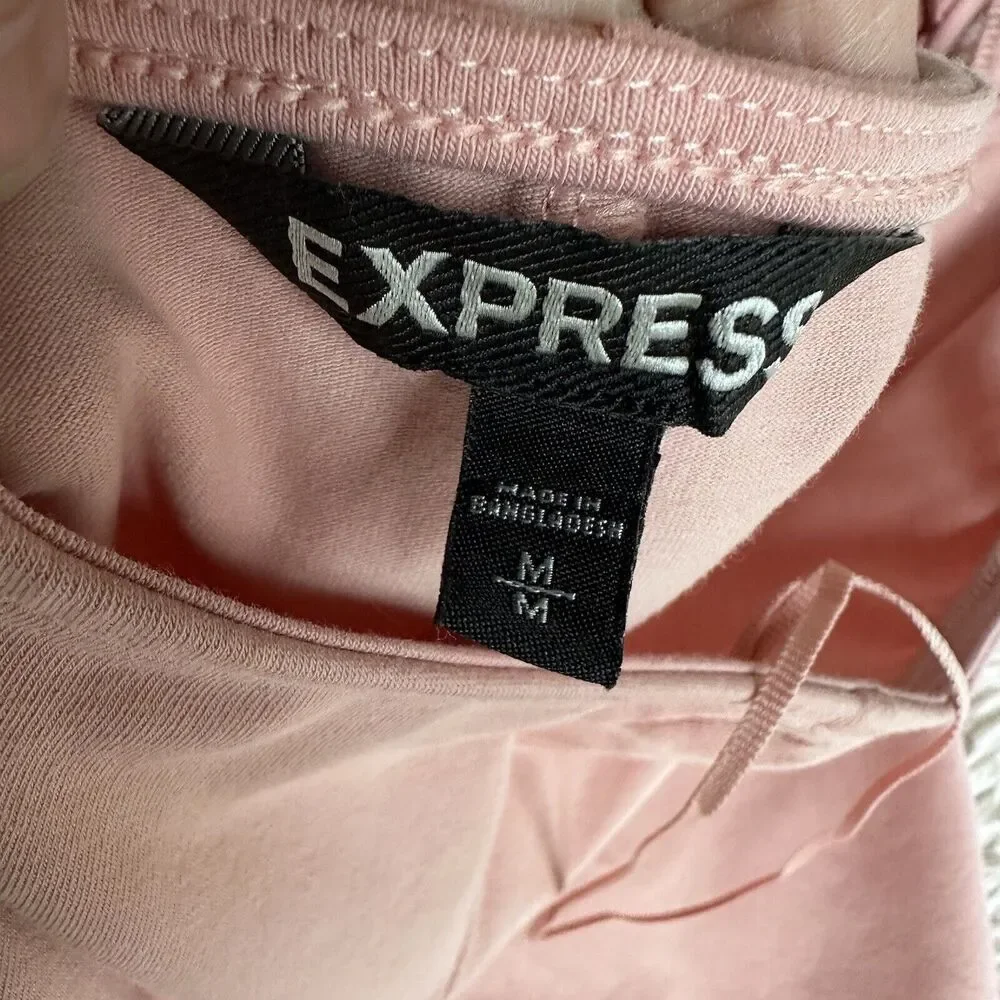 New Express Pink / Blush Colored Halter Top Dress size M - Picture 3 of 5